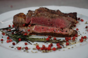 Kött på en tallrik