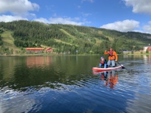 SUP på Svartåstjärn i Klövsjö, Vemdalen