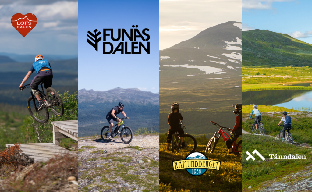 Cykling på fyra fjäll i Härjedalen