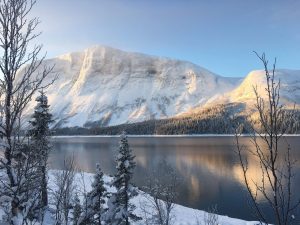 Borgahällan i Borgafjäll vintertid